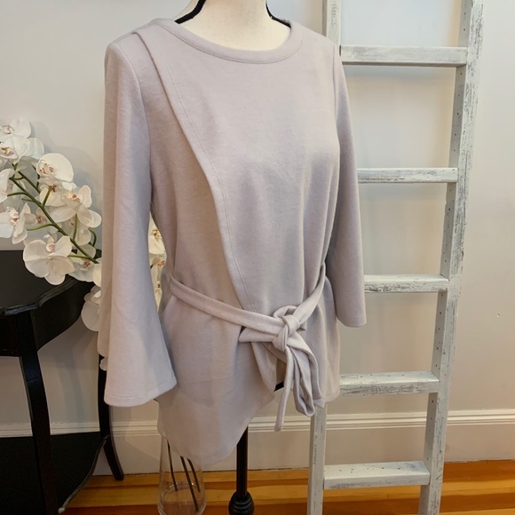 CLEARANCE ✨Sweater Front Wrap With Tie - Picture 6 of 8